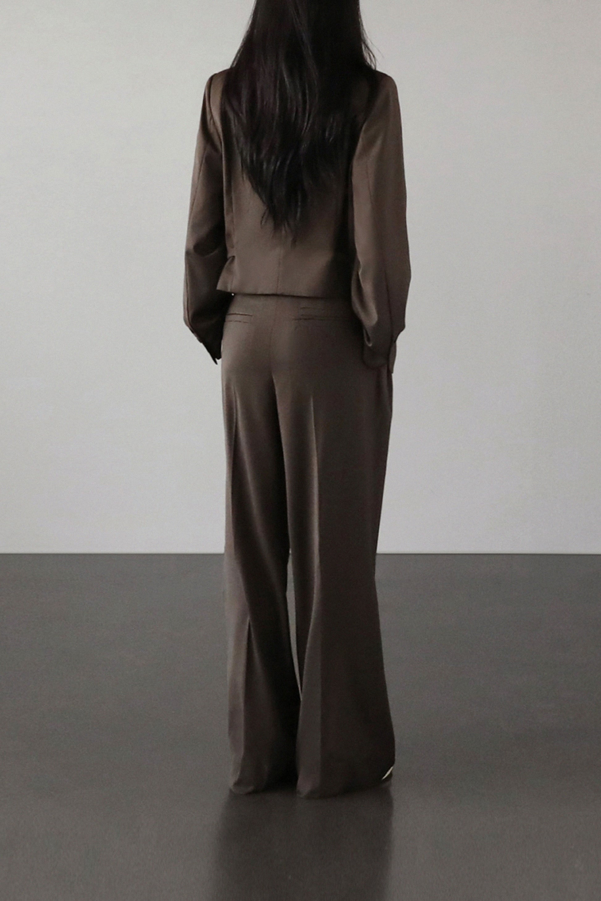 Badblood The Crop Blazer Espresso