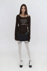 Badblood Bad Girls Loose Fit Top Espresso