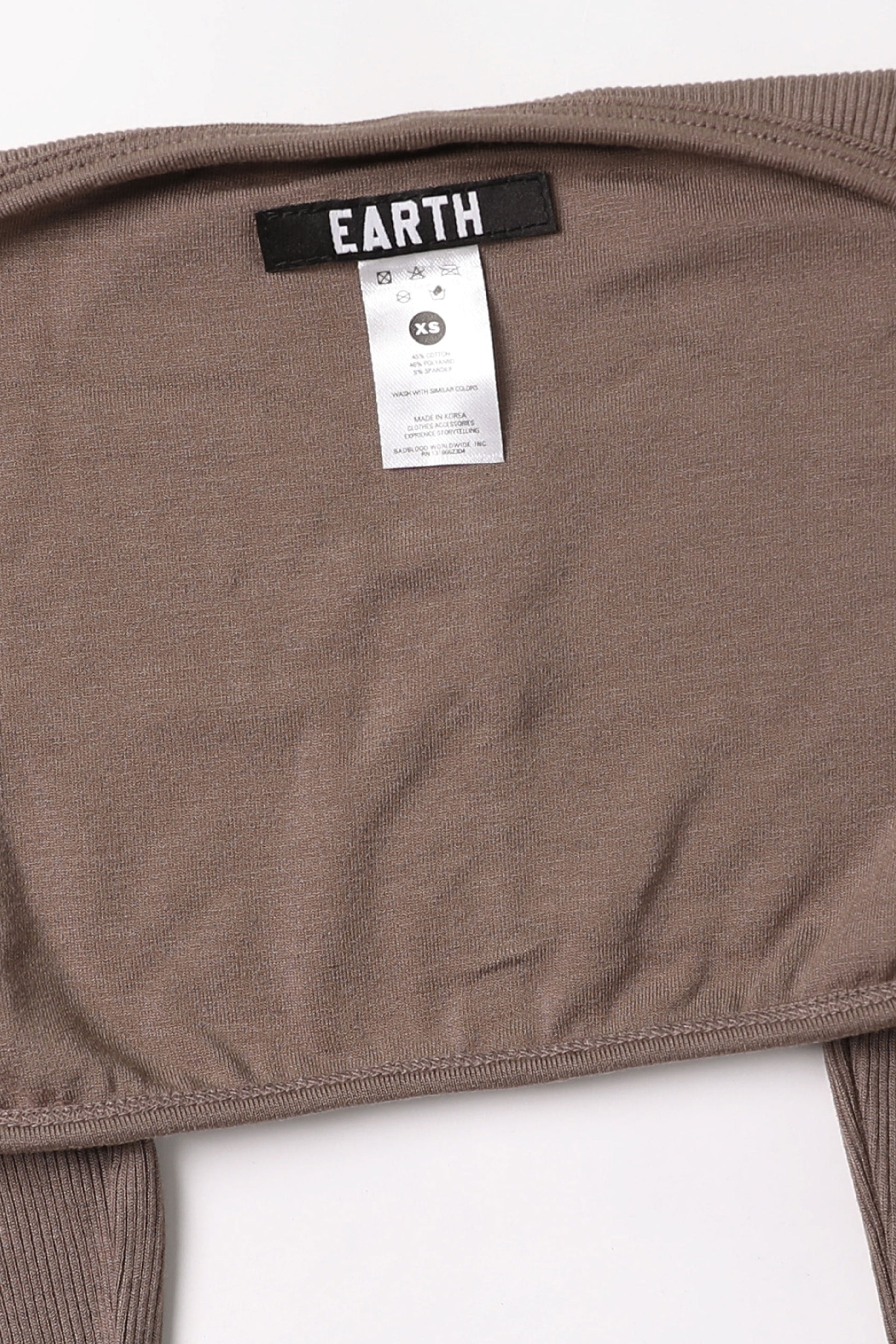 Badblood Cotton Jersey Shrug Taupe
