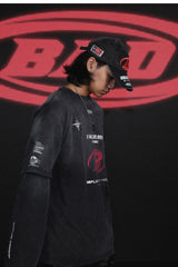 Badblood F1 Old Effect Short Sleeve Large Fit Black