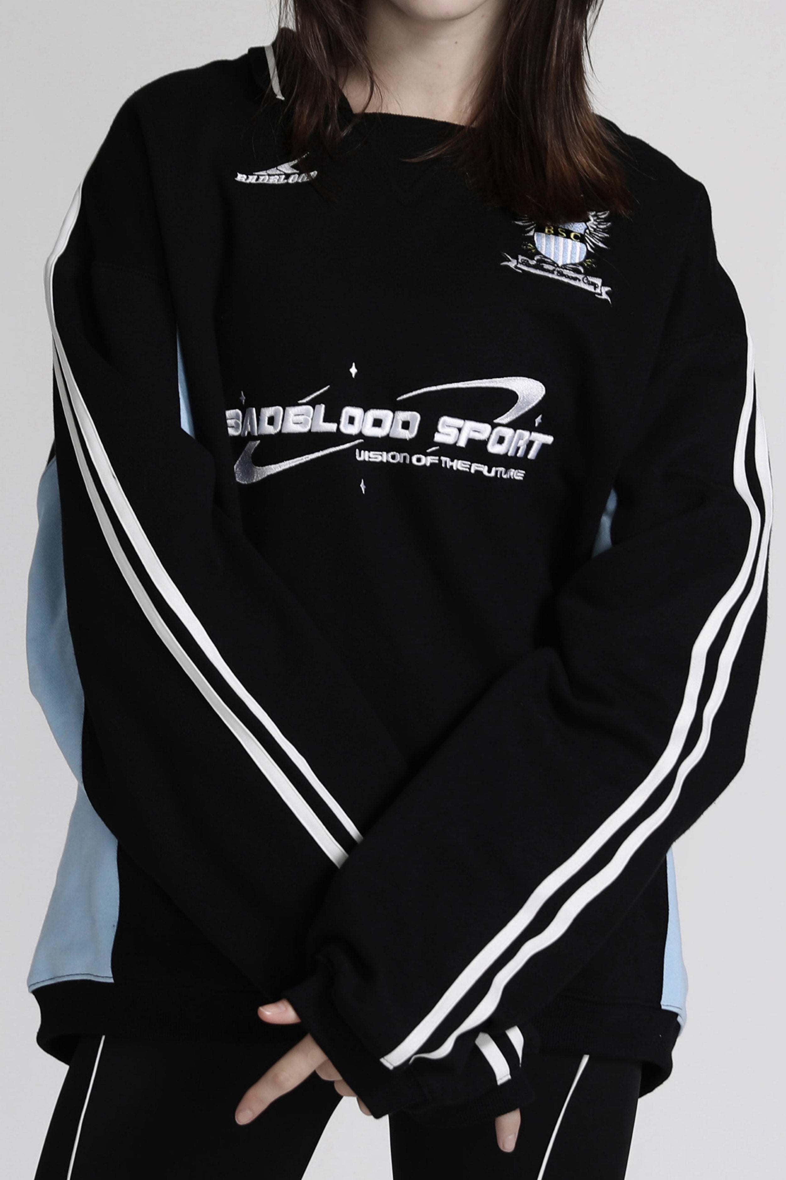 Badblood BSC Soccer Camp Panelled Sweatshirt Black