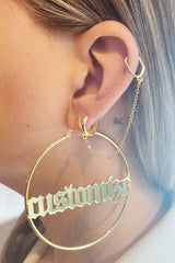 atypical jewelry Hoops Future Gold