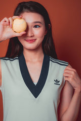 Adidas Originals women Tennis V-neck Dress Cream / Green