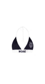 Badblood Athletic BCAC Emblem Aqua Triangle Bra Navy