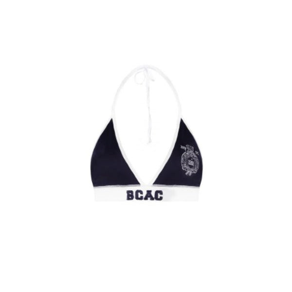 Badblood Athletic BCAC Emblem Aqua Triangle Bra Navy