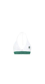 Badblood Athletic Classic Athletics logo Triangle Bra White