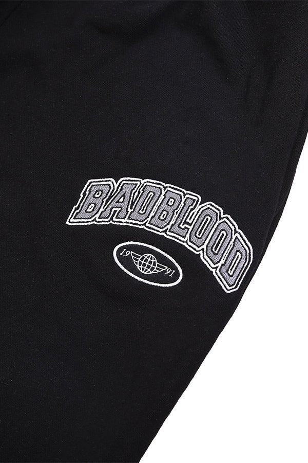Badblood Athletic Flag Logo 2 Way Jogger Black