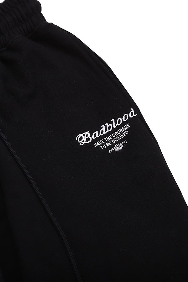 Badblood Athletic Logo 2 way jogger trousers Black