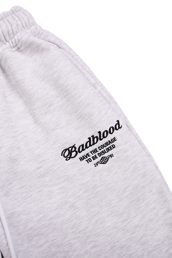 Badblood Athletic Logo 2 way 慢跑褲 灰灰色
