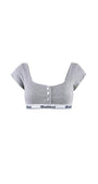 Badblood Athletic Modal Cotton 1/2 T Bra Gray