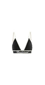 Badblood Athletic Organic cotton triangle Bralette Black