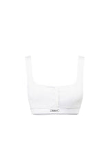 Badblood Athletic Stretch lip button bra White
