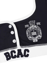 Badblood BCAC Emblem 1/2 Tee Bra Navy