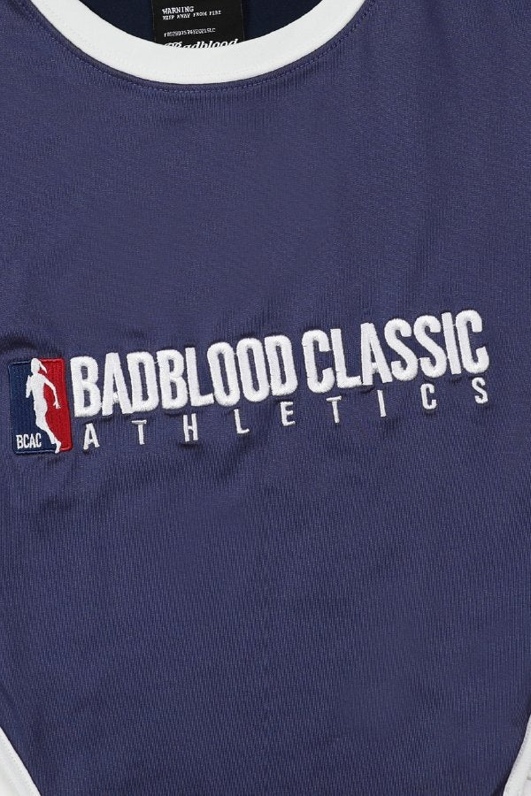 Badblood Bold Logo 2 Aqua High Cut Bodysuit