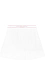 Badblood Classic Athletic Logo Tennis Skirt Pink Logo
