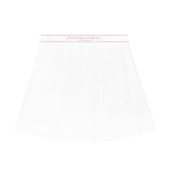 Badblood Classic Athletic Logo Tennis Skirt Pink Logo