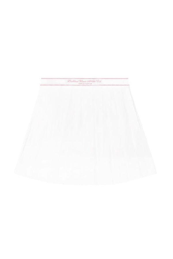 Badblood Classic Athletic Logo Tennis Skirt Pink Logo