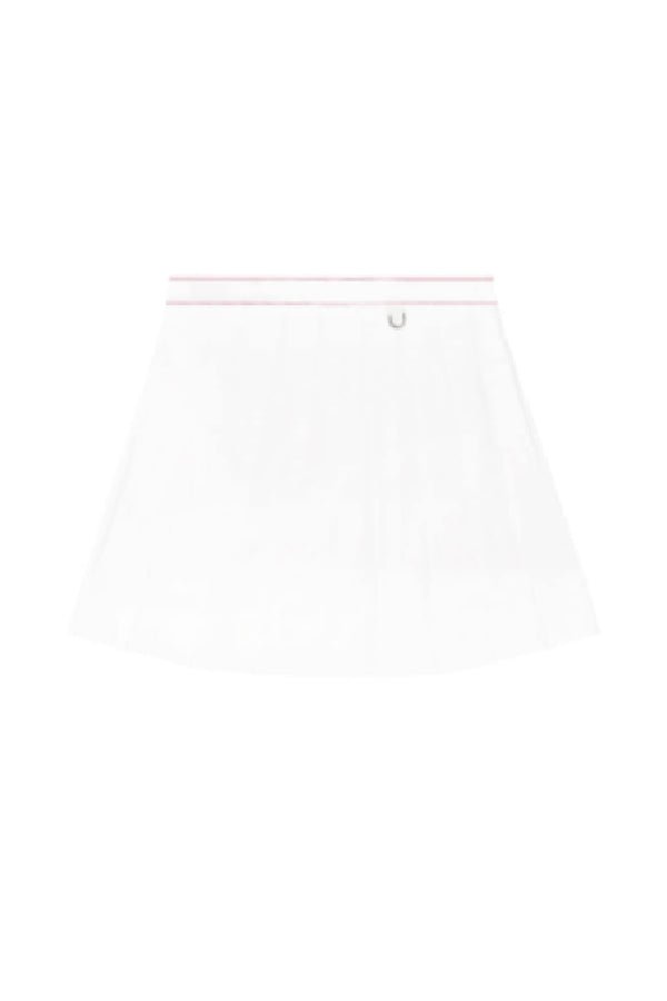 Badblood Classic Athletic Logo Tennis Skirt Pink Logo