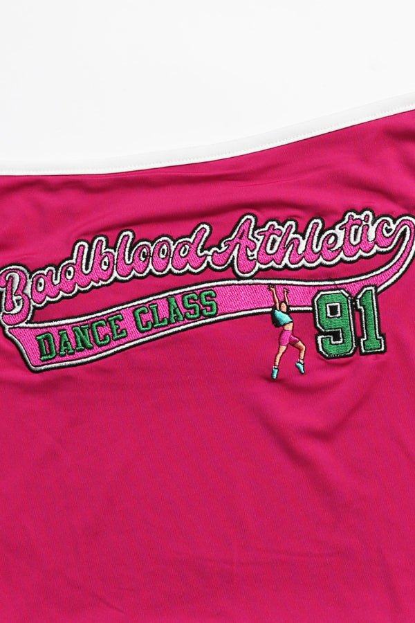 Badblood Dance Class Cruise Bodysuit Hot Pink/White