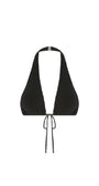 Badblood Ego Shirring Bikini Top Black