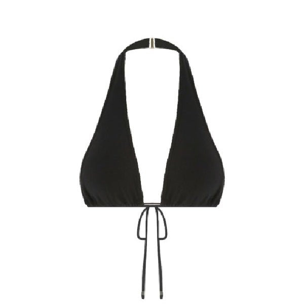 Badblood Ego Shirring Bikini Top Black