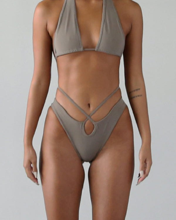 Badblood Ego Shirring Bikini Bottom Dust