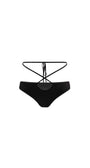 Badblood Ego lace-up bikini Bottom Black