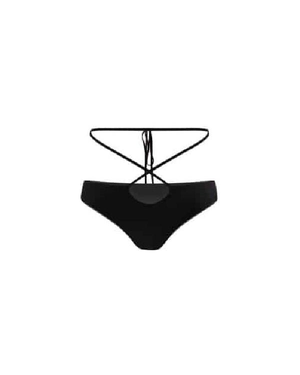 Badblood Ego lace-up bikini Bottom Black