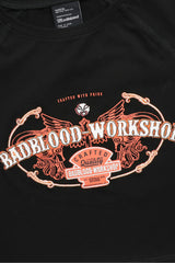Badblood Kraft Emblem Cropped Baby Tee