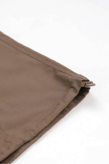 Badblood Minimal Logo Wool Gabardine Cargo Pants Brown