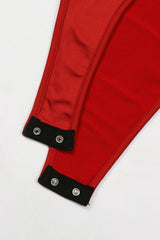 Badblood Roller Palace High Cut Bodysuit Red
