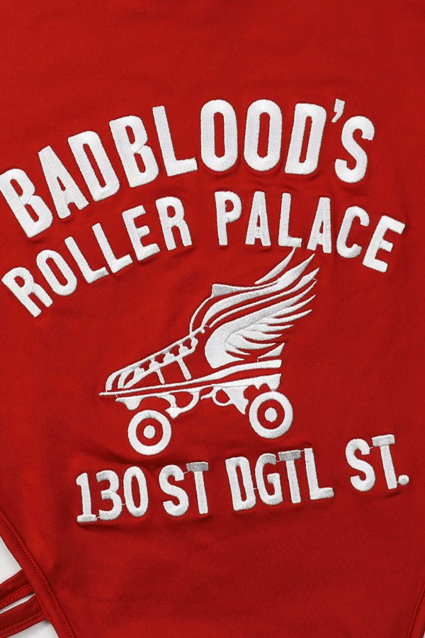Badblood Roller Palace High Cut Bodysuit Red