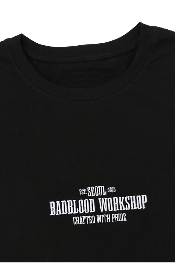 Badblood Workshop Baby Tee Black