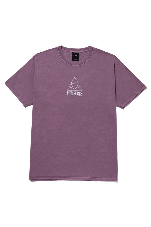 HUF X PLEASURES Dyed T-Shirt Purple