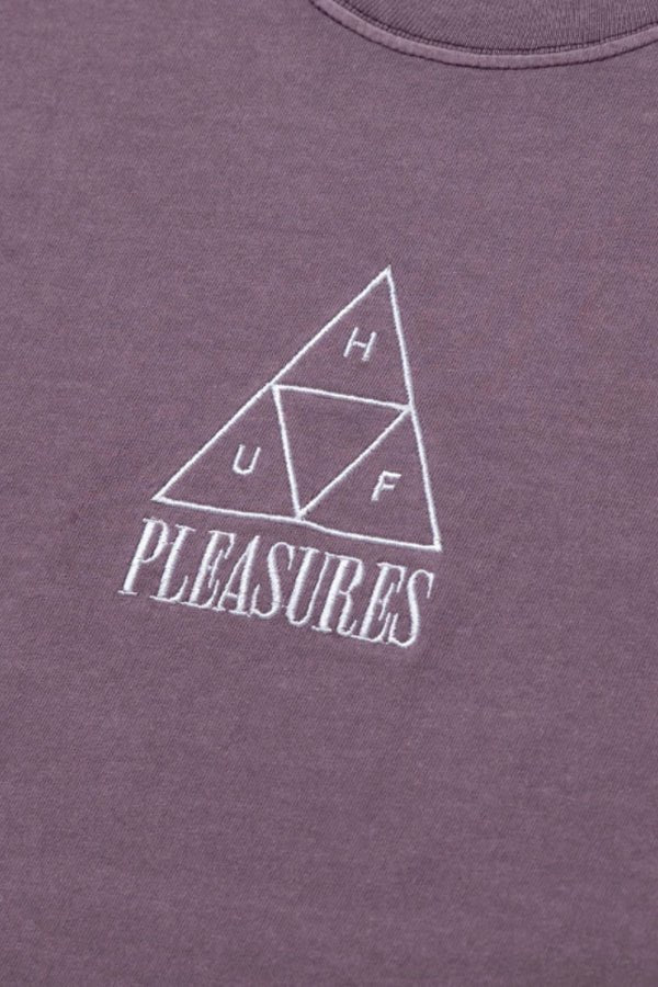 HUF X PLEASURES Dyed T-Shirt Purple