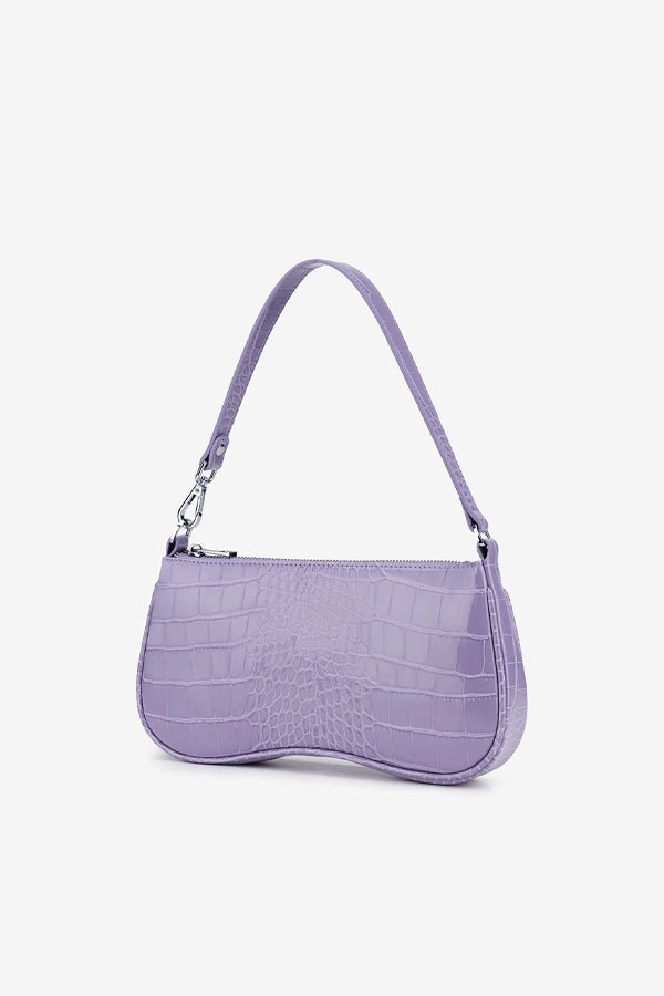 JW PEI Eva Shoulder Bag Purple Croc