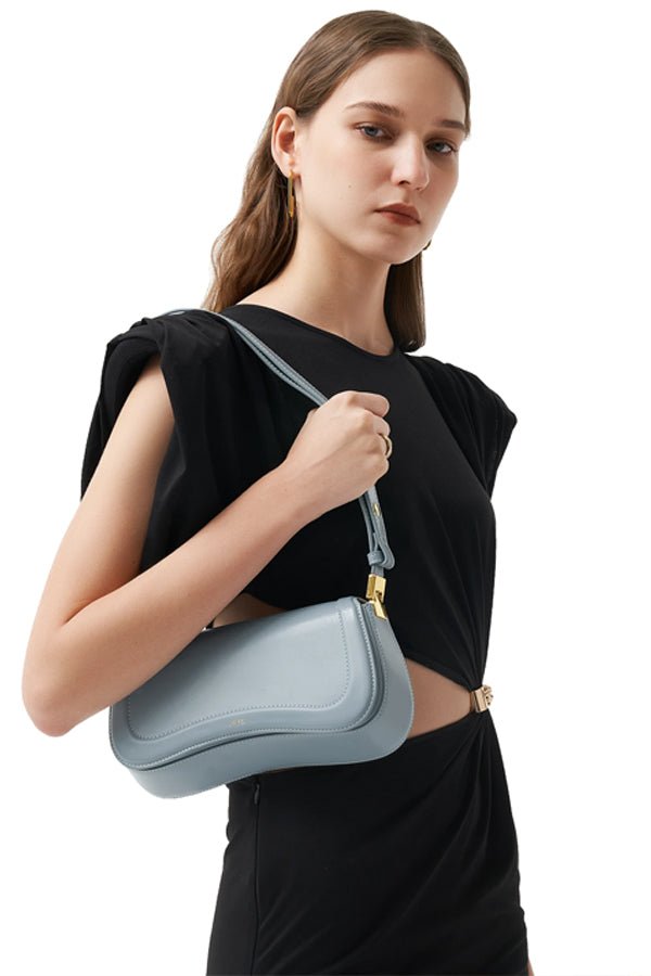Eva Artificial Crystal Mini Shoulder Bag - Black - JW PEI