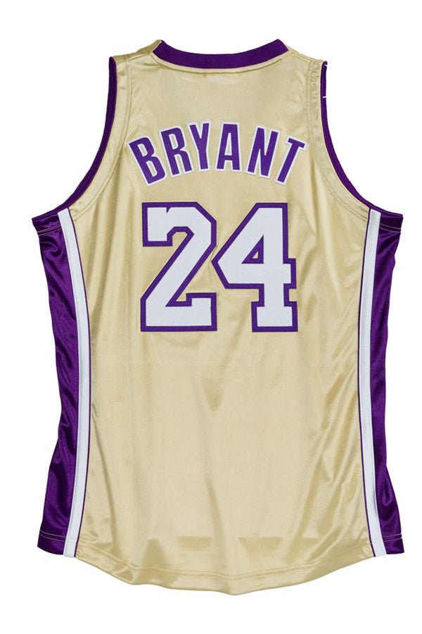 Mitchell and Ness Authentic Jersey Kobe Bryant Los Angeles Lakers Hall of Fame 96'-16' Gold