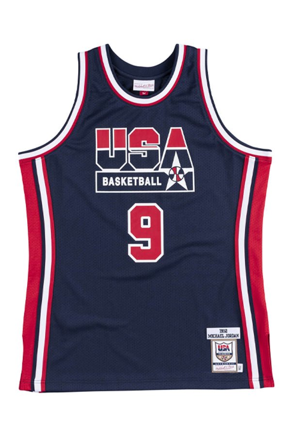 Mitchell and Ness Authentic Jersey Michael Jordan Team USA 1992 Navy