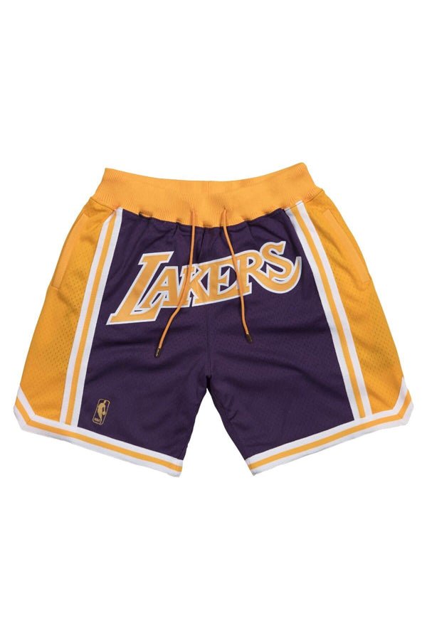Mitchell and Ness Just Don 90s Shorts Los Angeles Lakers Road 1996