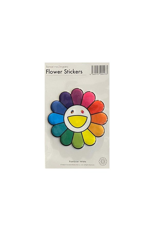 村上隆 Takashi Murakami Rainbow × White Bubblingly Sticker