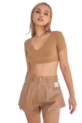 YUYU Bestie Top Camel
