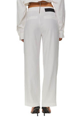 YUYU Side chain trouser White