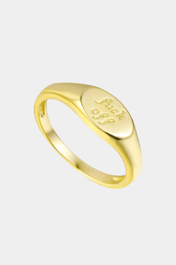 atypical jewelry BYE YOU Ring Gold