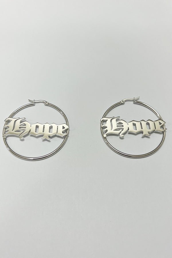 atypical jewelry Hoops Hope Silver