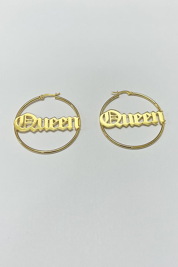 atypical jewelry Hoops Queen Gold